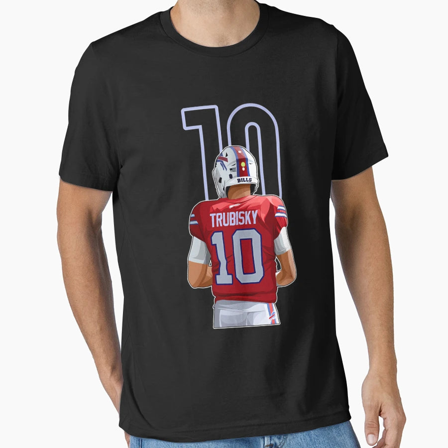 Mitch Trubisky Pittsburgh 10 T-Shirt - Casual Everyday Wear Men Women - T-Shirt, Sweatshirt, Hoodie