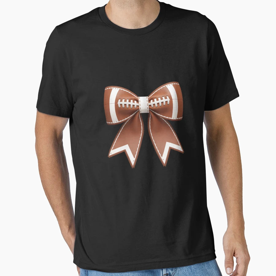 Football Coquette Bow Touchdown Season T-Shirt - Unique Graphic Men Women - T-Shirt, Sweatshirt, Hoodie