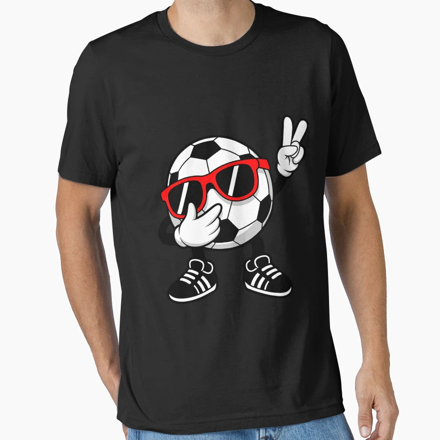 Dabbing Soccer Sports Player T-Shirt - Fun Novelty Design for Adults - T-Shirt, Sweatshirt, Hoodie