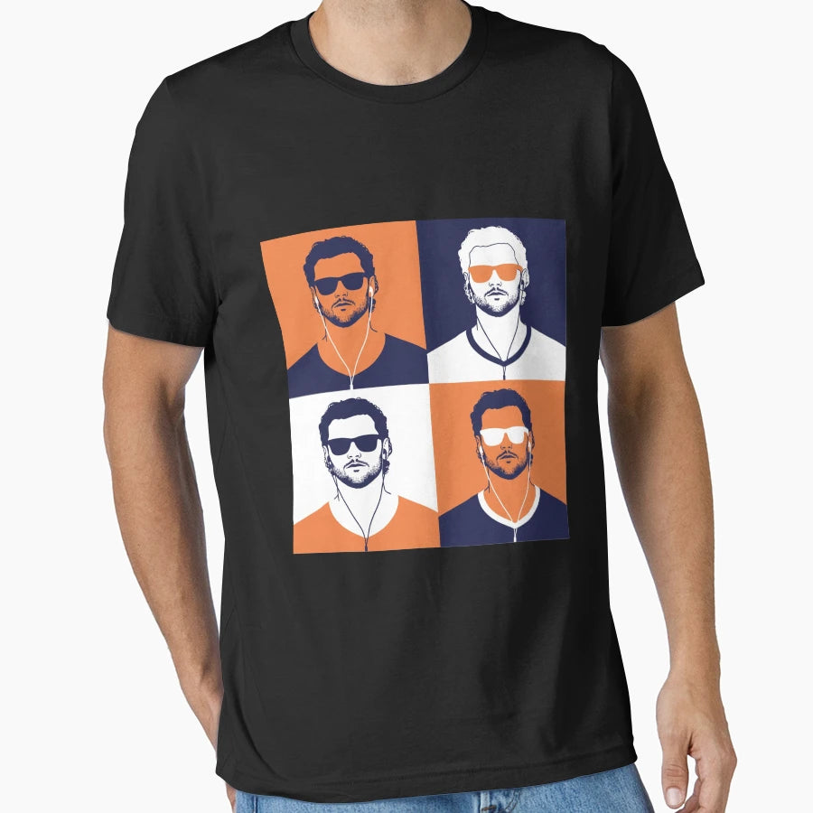 Jarrett Stidham Face Pop Art T-Shirt - Unique Graphic Men Women - T-Shirt, Sweatshirt, Hoodie