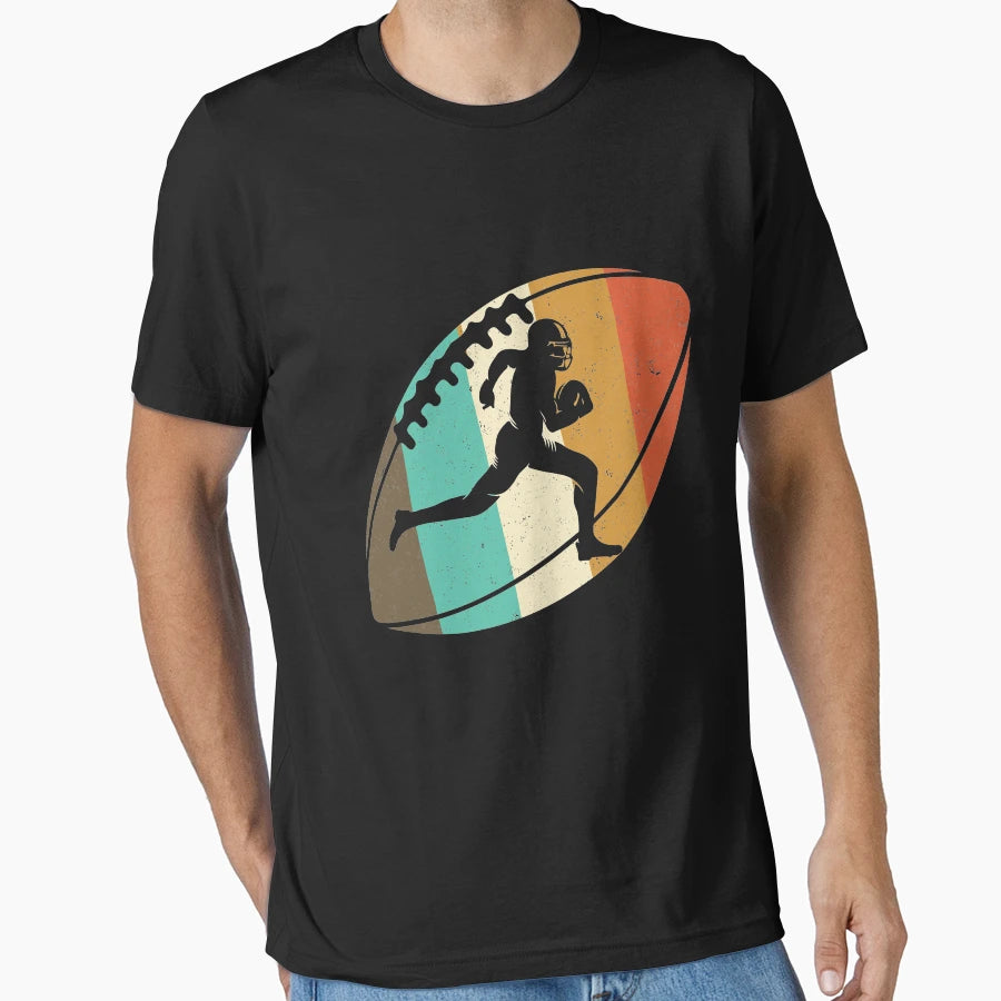 American Football Player Quaterback T-Shirt - Aesthetic Graphic for Adults - T-Shirt, Sweatshirt, Hoodie