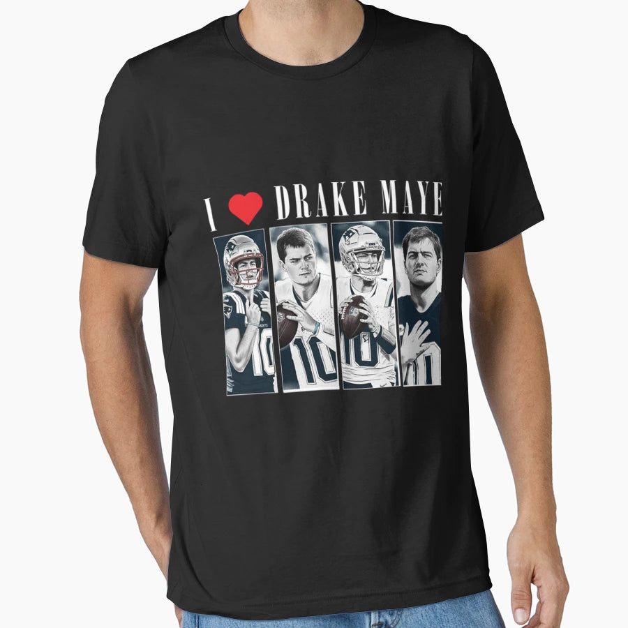 I Love Drake Maye New England Patriots T-Shirt - Novelty Apparel Men Women - T-Shirt, Sweatshirt, Hoodie
