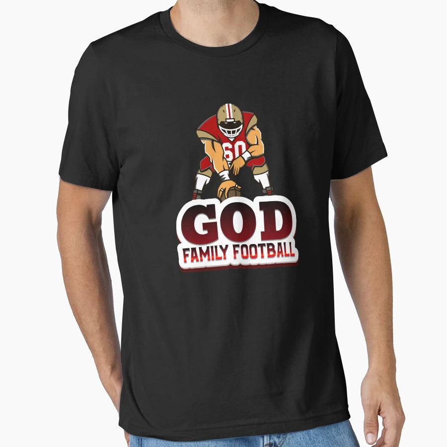 God Family Football T-Shirt - Minimalist Print Unisex - T-Shirt, Sweatshirt, Hoodie