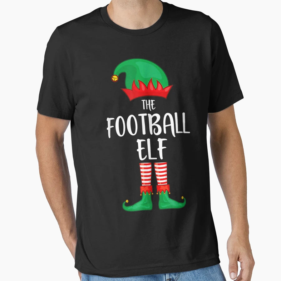 Football Elf Party Matching Family T-Shirt - Aesthetic Graphic Men Women - T-Shirt, Sweatshirt, Hoodie