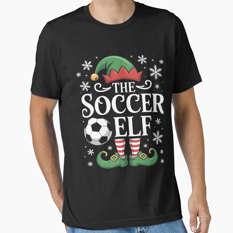 The soccer elf christmas matching family by - Adult & Kids T-Shirts, Sweatshirts & Hoodies apparel design preview 1