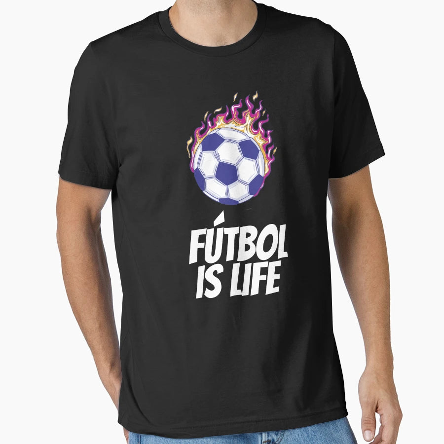 Futbol Is Life Soccer Lover Football Fan T-Shirt - Unique Graphic Unisex - T-Shirt, Sweatshirt, Hoodie