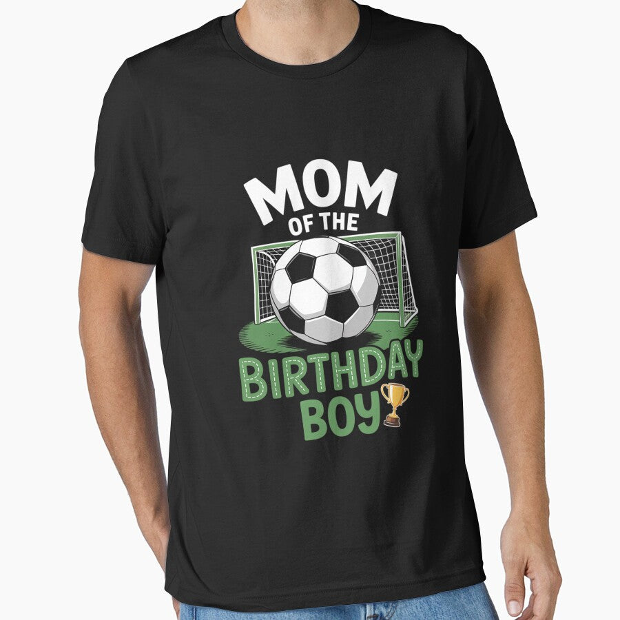 Soccer Mom Birthday Boy Party Family Matching by - Adult & Kids T-Shirts, Sweatshirts & Hoodies apparel design preview 1