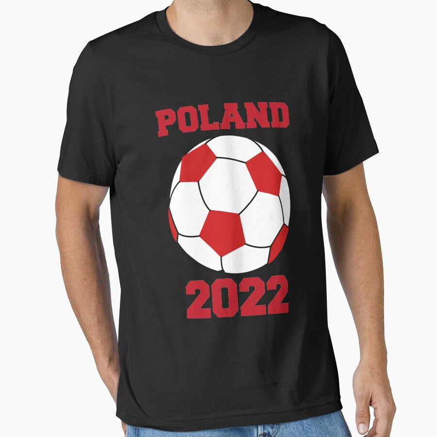 Poland Soccer Ball Flag 2022 Polish Football Lovers - Adult & Kids T-Shirts, Sweatshirts & Hoodies apparel design preview 1