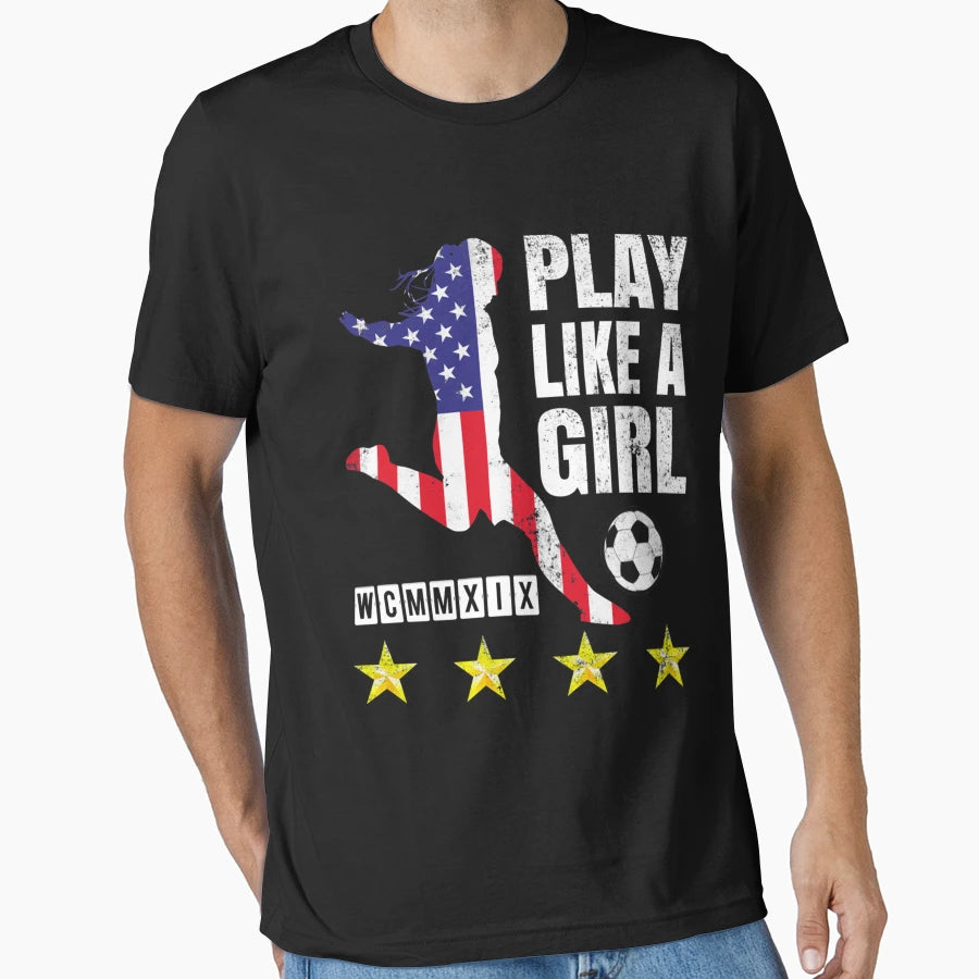 Play Like Usa United States T-Shirt - Casual Everyday Wear for Adults - T-Shirt, Sweatshirt, Hoodie