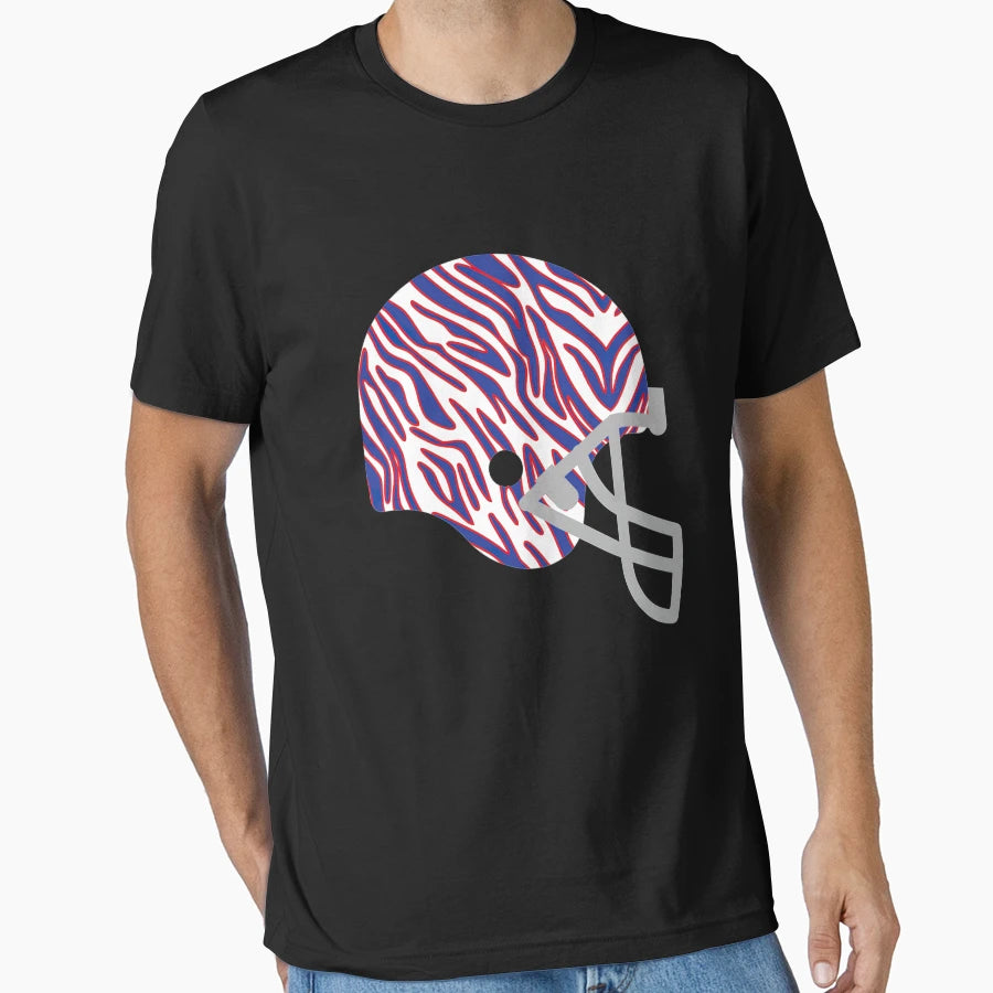 Buffalo Football Helmet 90S T-Shirt - Casual Everyday Wear Unisex - T-Shirt, Sweatshirt, Hoodie