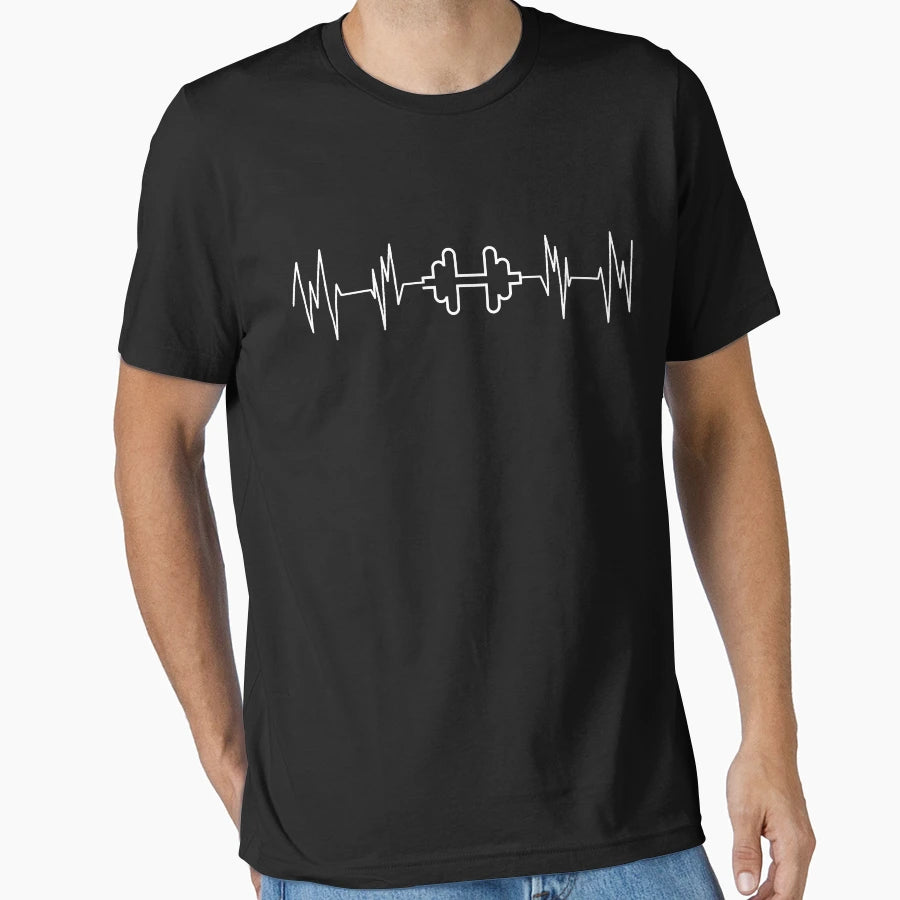 Gym Heartbeat T-Shirt - Aesthetic Graphic Men Women - T-Shirt, Sweatshirt, Hoodie