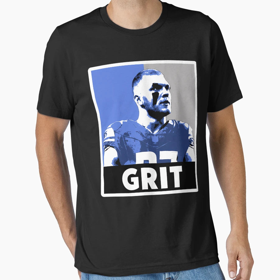 Detroit Football AH Grit T-Shirt - Fun Novelty Design Men Women - T-Shirt, Sweatshirt, Hoodie