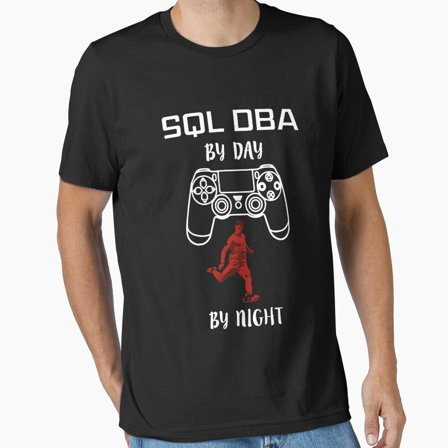 Gamer By Night SQL DBA ArtistThara - Adult & Kids T-Shirts, Sweatshirts & Hoodies apparel design preview 1