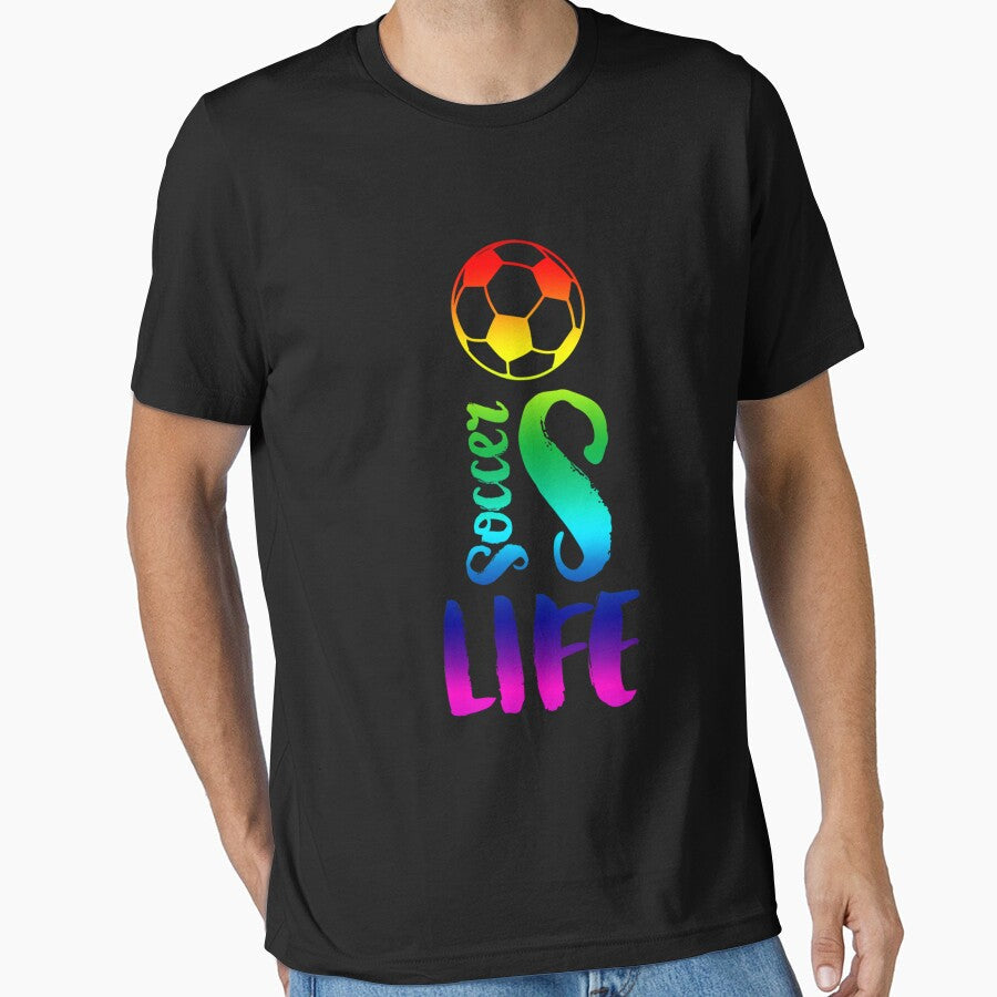 Soccer Is Life Color Essential by pkelseysi - Adult & Kids T-Shirts, Sweatshirts & Hoodies apparel design preview 1