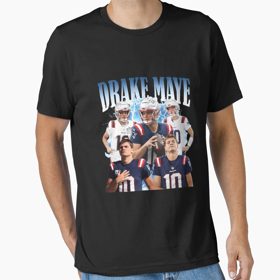 Drake Maye Maye 10 New England T-Shirt - Minimalist Print Men Women - T-Shirt, Sweatshirt, Hoodie