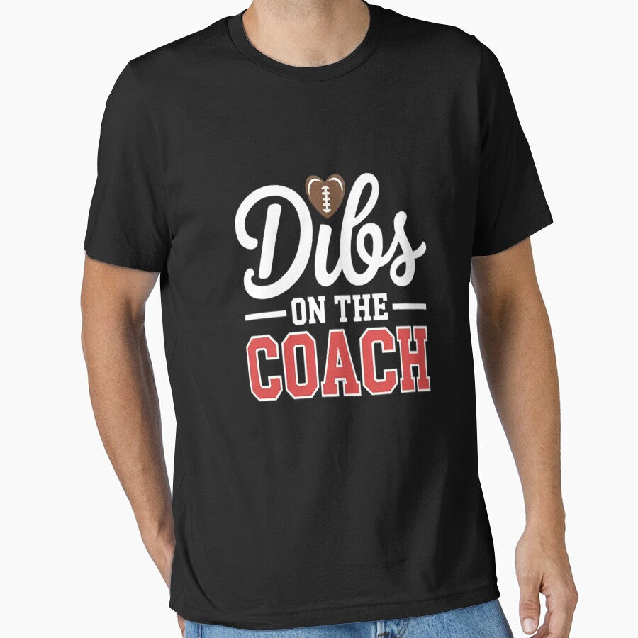 Dibs On The Coach Football Dad Trainer by brinbotty - Adult & Kids T-Shirts, Sweatshirts & Hoodies apparel design preview 1