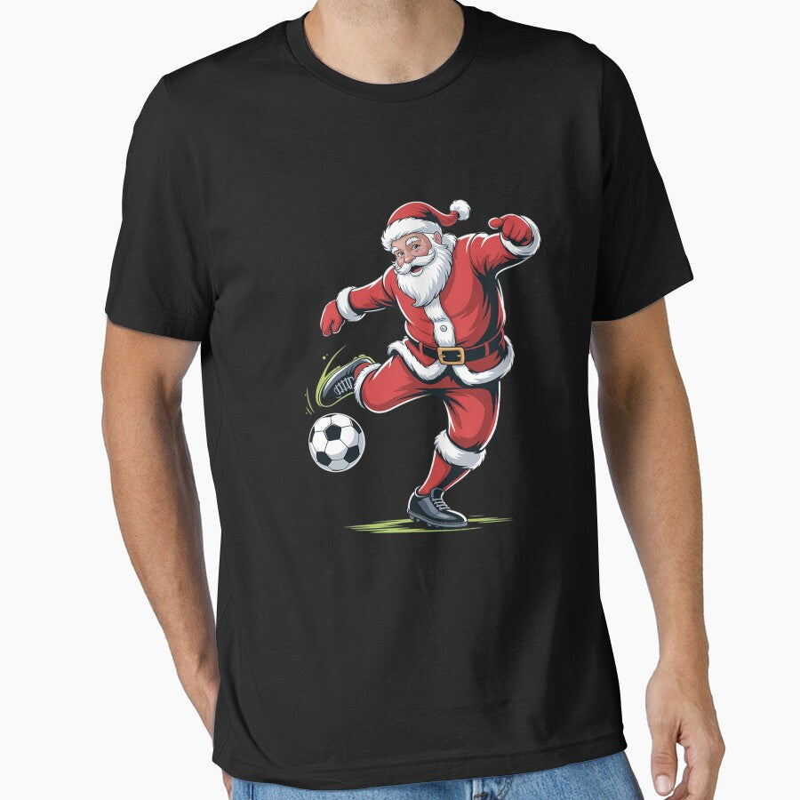 Santa Plays Soccer Christmas Sports Women Men Kids T - Adult & Kids T-Shirts, Sweatshirts & Hoodies apparel design preview 1
