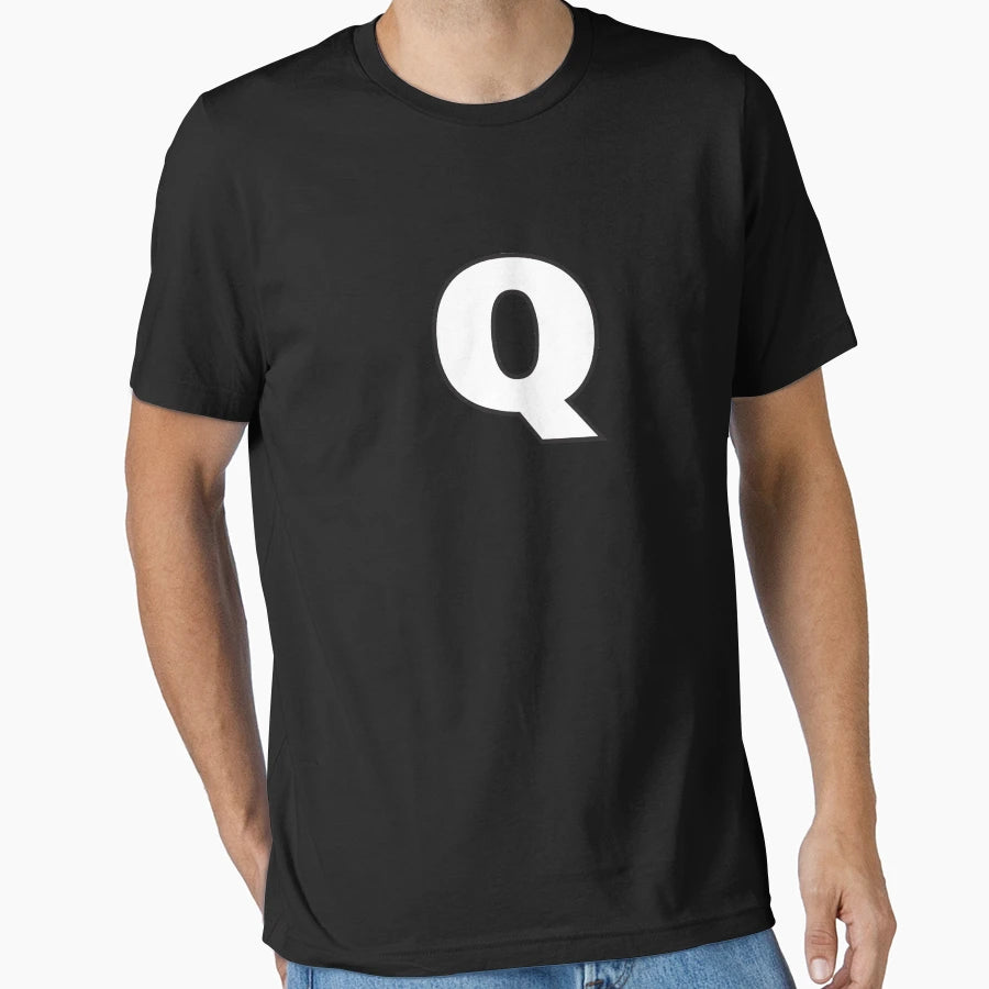 Letter Q T-Shirt - Graphic Print Men Women - T-Shirt, Sweatshirt, Hoodie