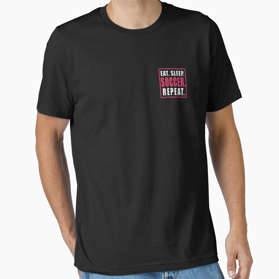Eat Sleep Soccer Repeat Classic by heajosephgi3 - Adult & Kids T-Shirts, Sweatshirts & Hoodies apparel design preview 1