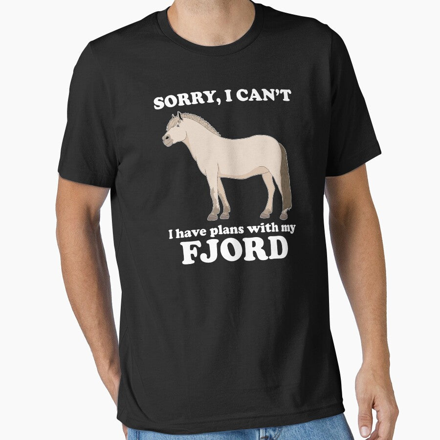 Funny Owner Plans With My Fjord Horse design by - Adult & Kids T-Shirts, Sweatshirts & Hoodies apparel design preview 1