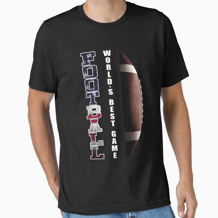 Football Worlds T-Shirt - Fun Novelty Design for Adults - T-Shirt, Sweatshirt, Hoodie