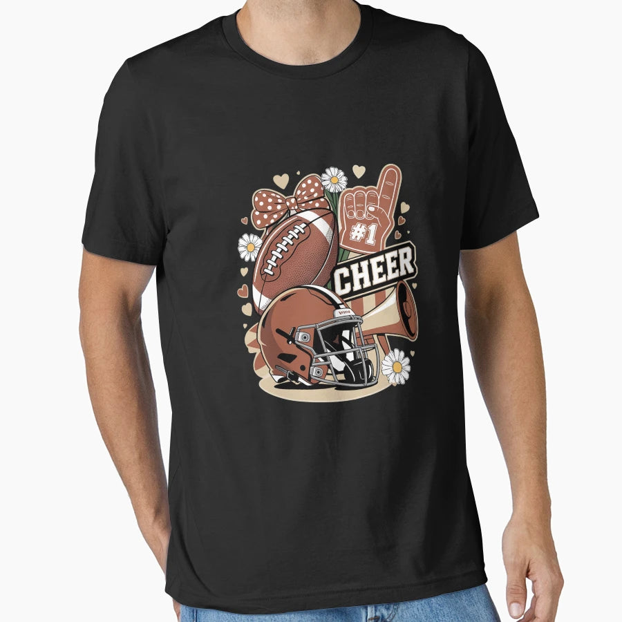 Cheer Touchdown American Football T-Shirt - Fun Novelty Design for Adults - T-Shirt, Sweatshirt, Hoodie