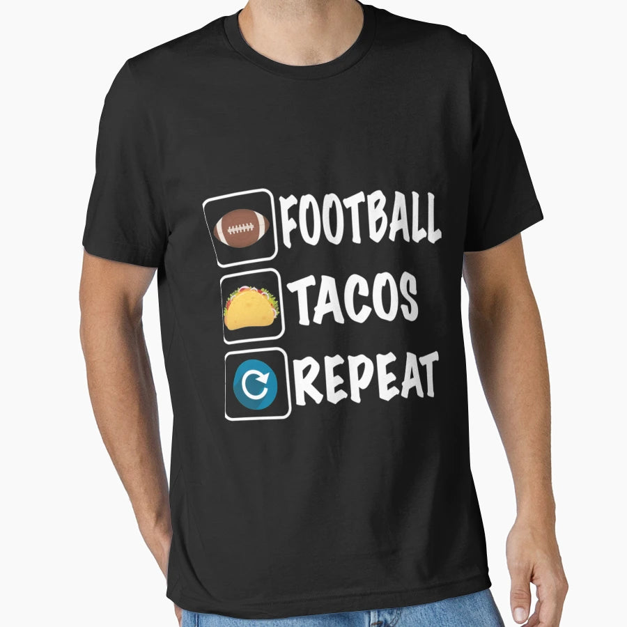 Football And Tacosss T-Shirt - Custom Art Print Men Women - T-Shirt, Sweatshirt, Hoodie