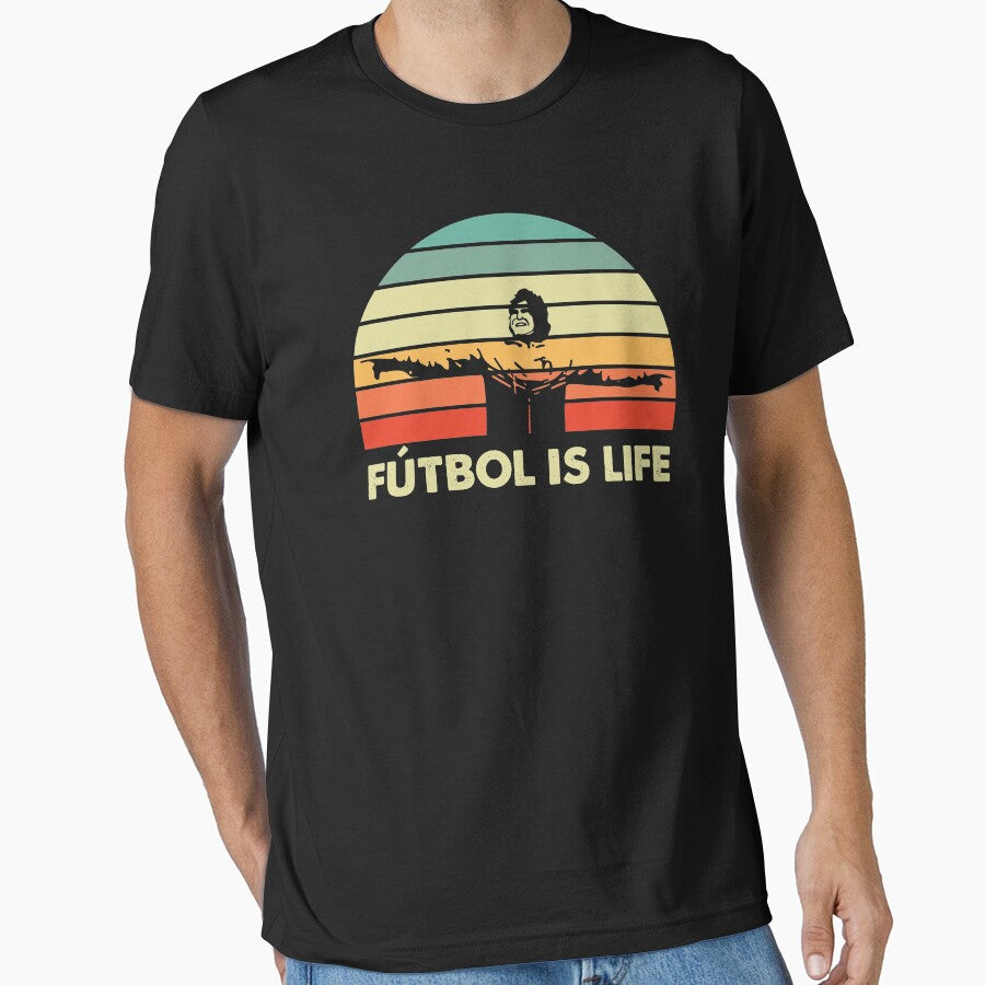 Futbol Is Life Dani Rojas by pinkrabbit86 - Adult & Kids T-Shirts, Sweatshirts & Hoodies apparel design preview 1