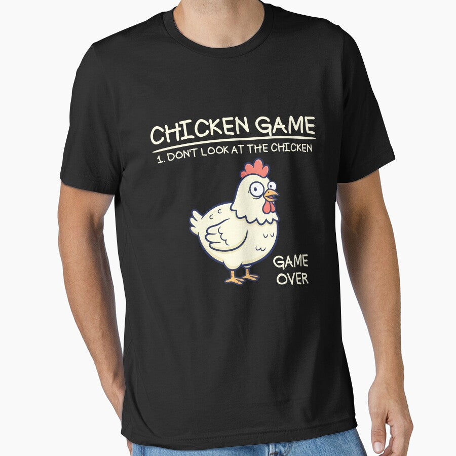 Chicken Game Don't Look At The Funny Gear by - Adult & Kids T-Shirts, Sweatshirts & Hoodies apparel design preview 1