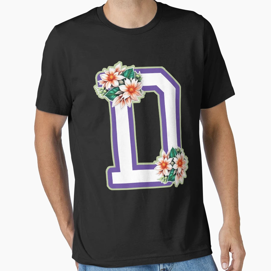 D Initial Letter T-Shirt - Fun Novelty Design Unisex - T-Shirt, Sweatshirt, Hoodie