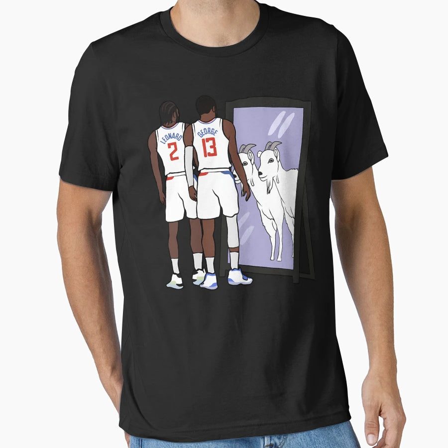 Kawhi Leonard And Paul George Mirror T-Shirt - Streetwear Style Unisex - T-Shirt, Sweatshirt, Hoodie