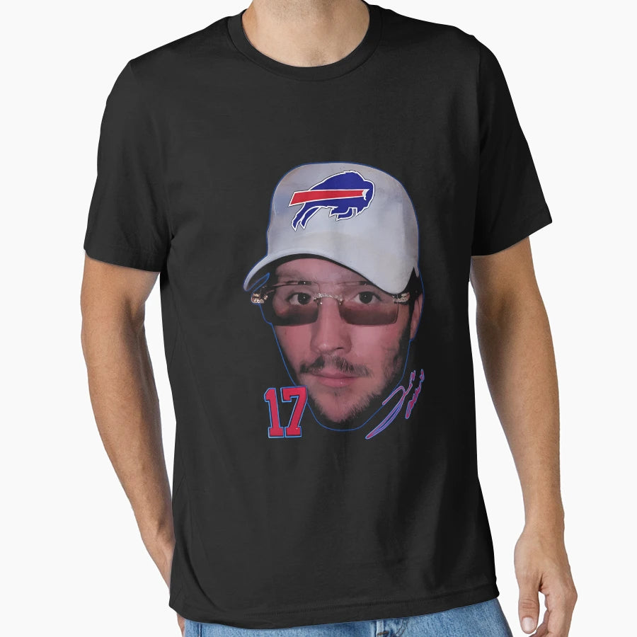 Josh Allens Buffalo Sunglasses T-Shirt - Custom Art Print Men Women - T-Shirt, Sweatshirt, Hoodie
