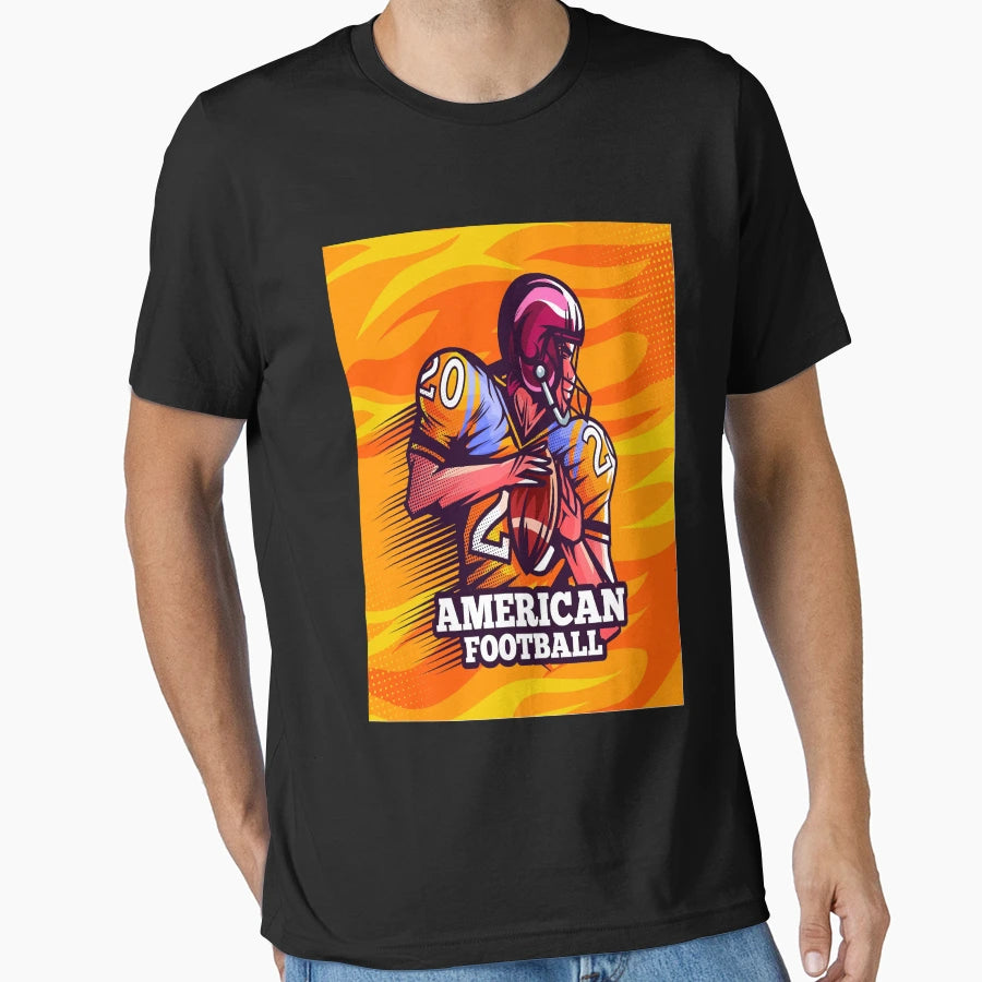 American Football Art American Football T-Shirt - Minimalist Print Unisex - T-Shirt, Sweatshirt, Hoodie