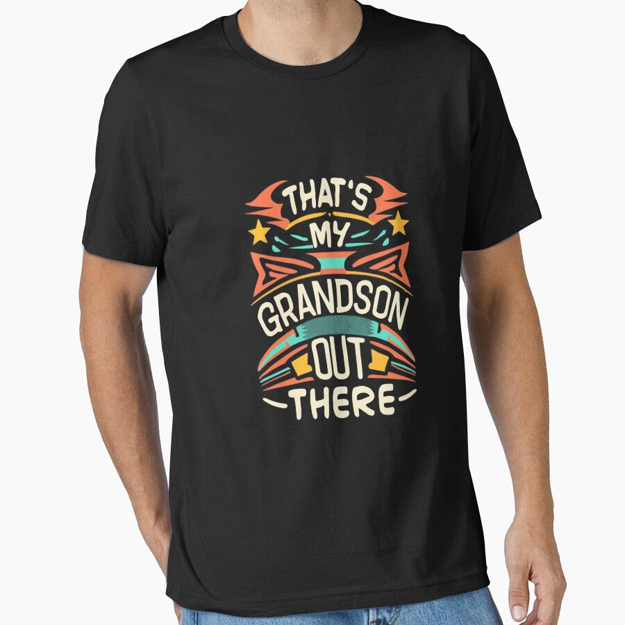 That's My Grandson Out There by vaggleTown - Adult & Kids T-Shirts, Sweatshirts & Hoodies apparel design preview 1