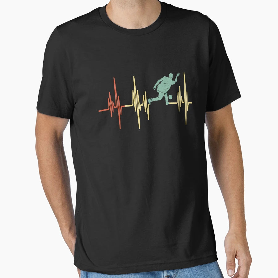 Heart Beating Bowling Sports Lovers T-Shirt - Fun Novelty Design Men Women - T-Shirt, Sweatshirt, Hoodie