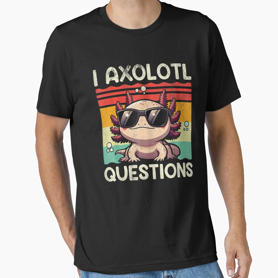 I Axolotl Questions by BASKF - Adult & Kids T-Shirts, Sweatshirts & Hoodies apparel design preview 1