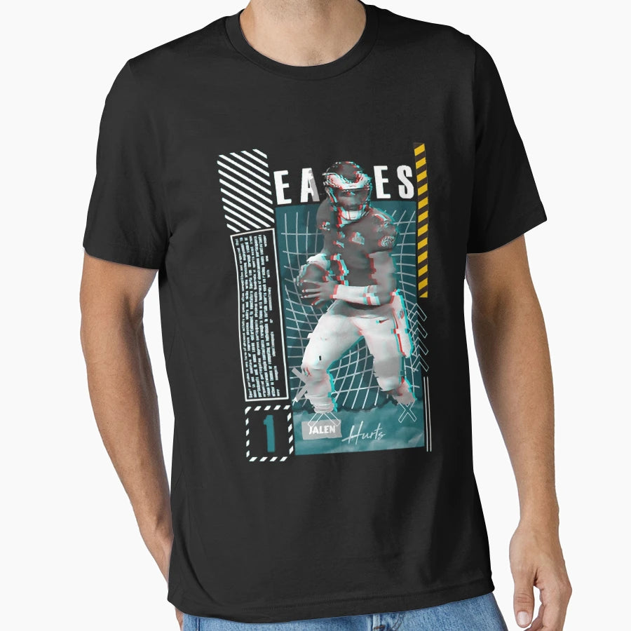 Player Football Sports Quarterback T-Shirt - Custom Art Print Men Women - T-Shirt, Sweatshirt, Hoodie