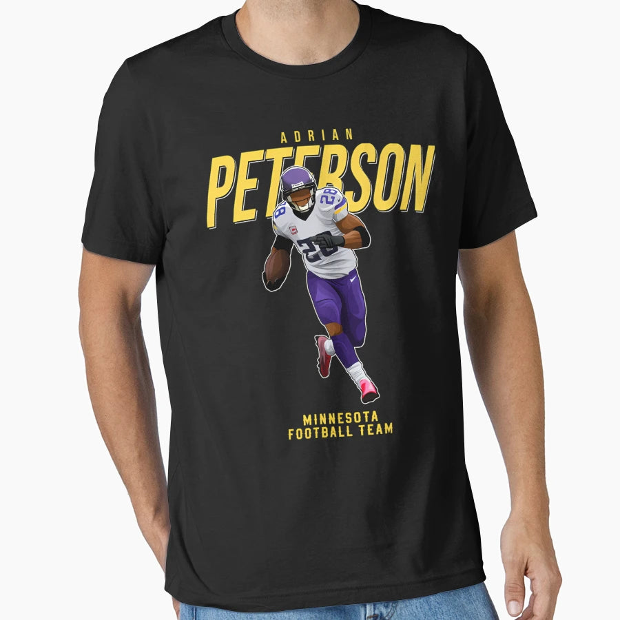 Adrian Peterson 28 Minnesota T-Shirt - Casual Everyday Wear Unisex - T-Shirt, Sweatshirt, Hoodie