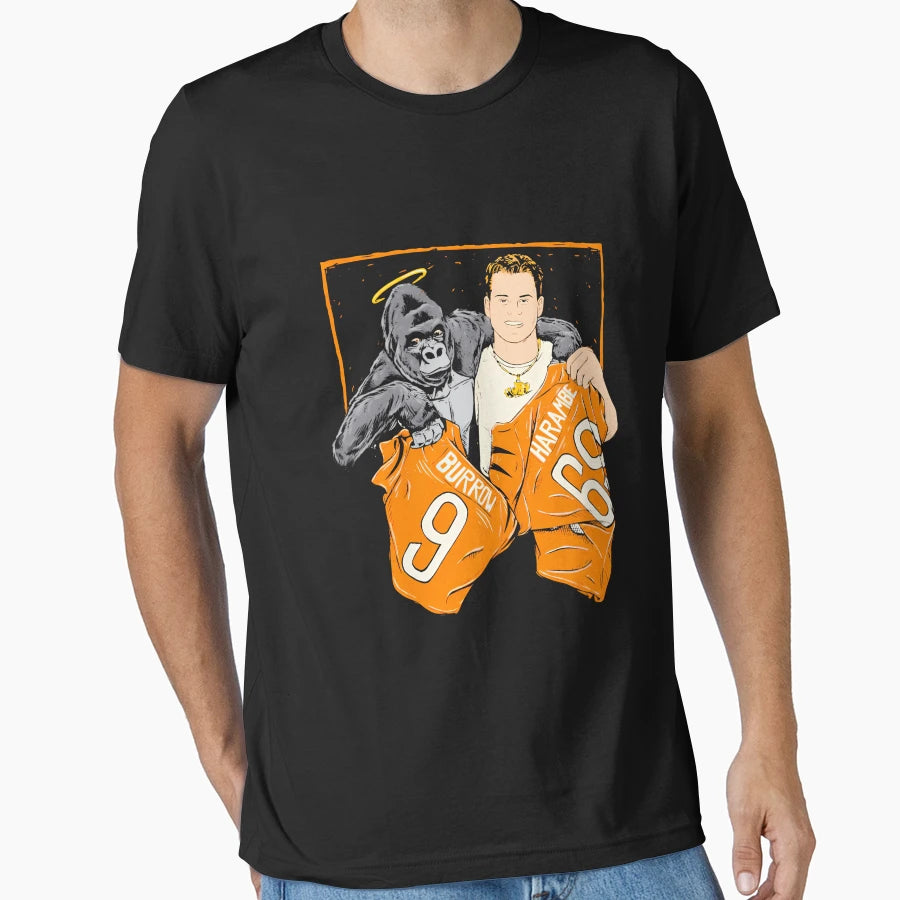 Cincinnati Jersey Swap JB And Harambe T-Shirt - Streetwear Style for Adults - T-Shirt, Sweatshirt, Hoodie