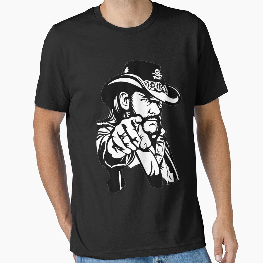 Blackwhitereddesign rock band vocals bass lemmy by - Adult & Kids T-Shirts, Sweatshirts & Hoodies apparel design preview 1