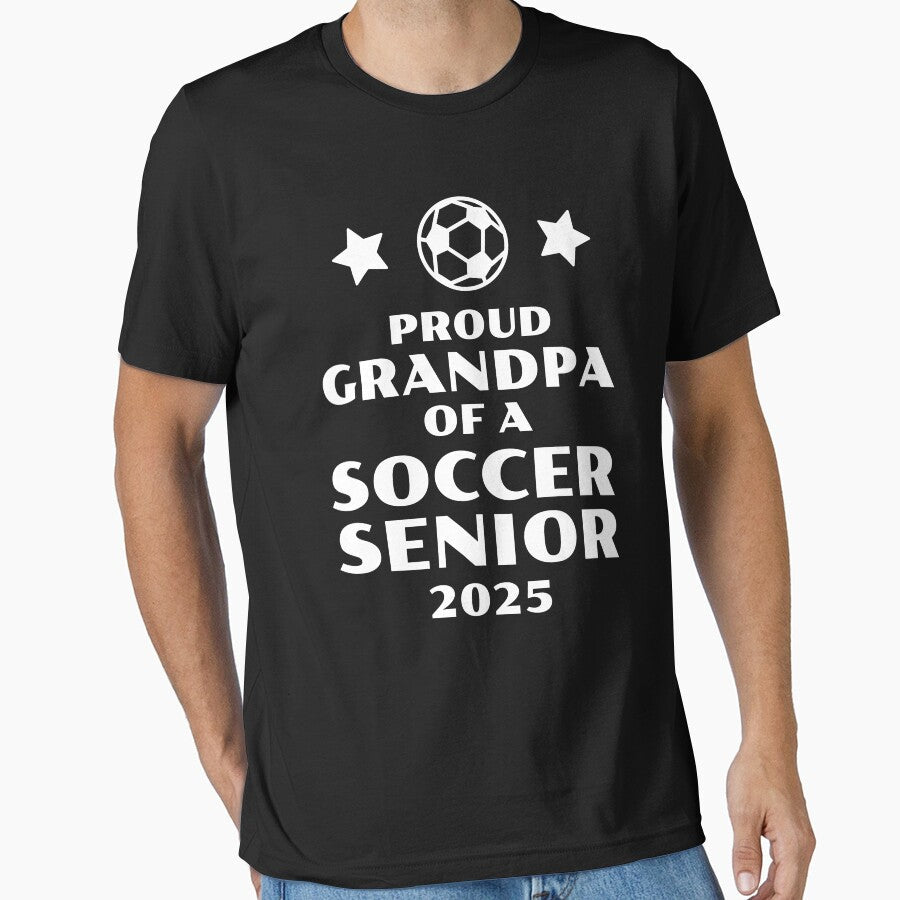 Proud Grandpa of a Soccer Senior 2025 by - Adult & Kids T-Shirts, Sweatshirts & Hoodies apparel design preview 1