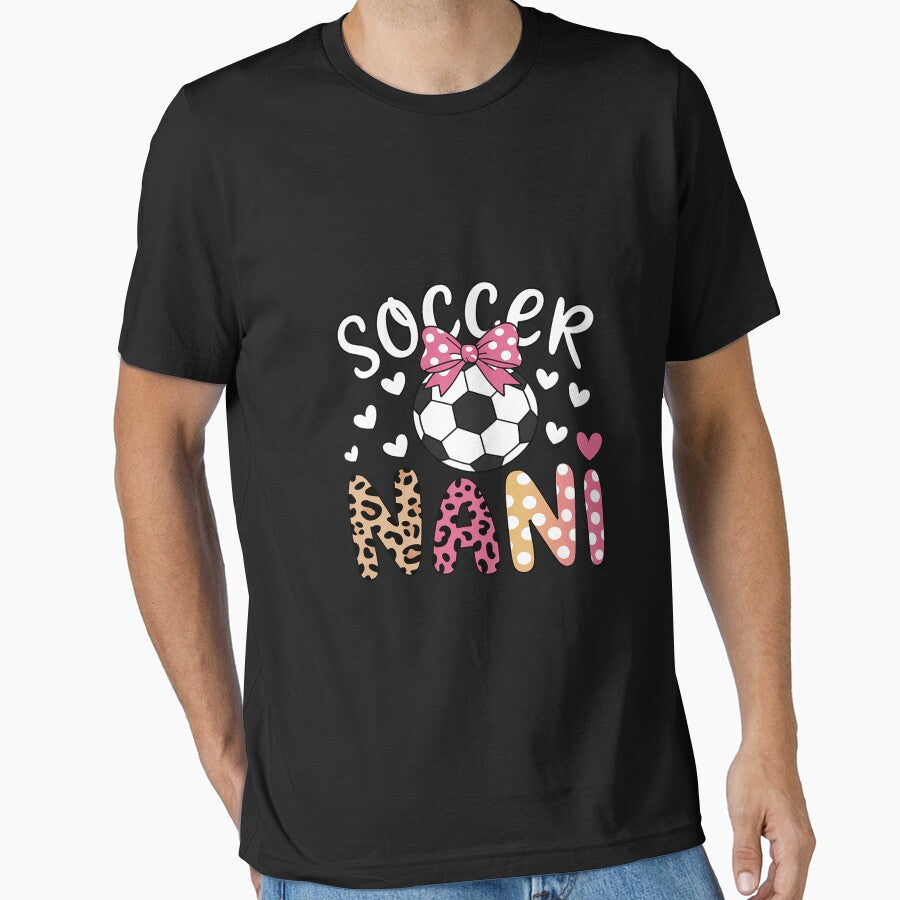 Soccer Nani Leopard Grandma Of A Player by - Adult & Kids T-Shirts, Sweatshirts & Hoodies apparel design preview 1