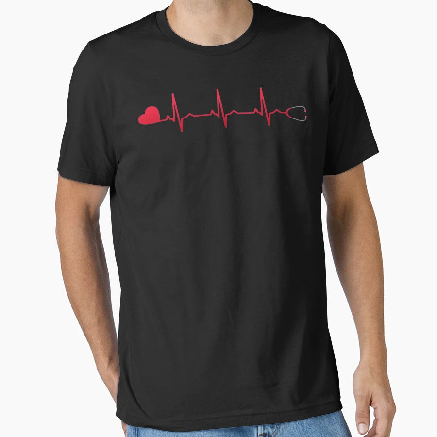 Nurse Heartbeat Dedicated And Hoodie - Streetwear Style for Adults - T-Shirt, Sweatshirt, Hoodie