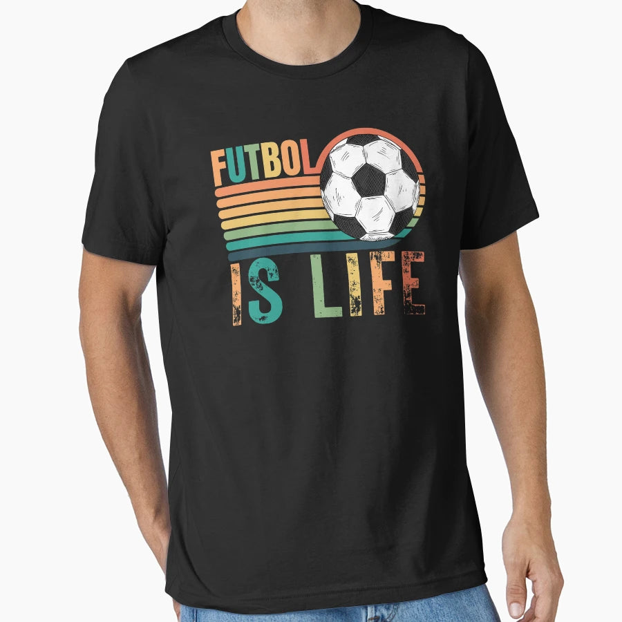 Futbol Is Life T-Shirt - Custom Art Print Men Women - T-Shirt, Sweatshirt, Hoodie