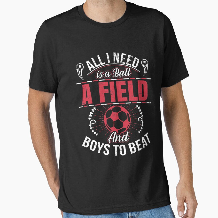 Soccer Girl Essential by ximenagene - Adult & Kids T-Shirts, Sweatshirts & Hoodies apparel design preview 1