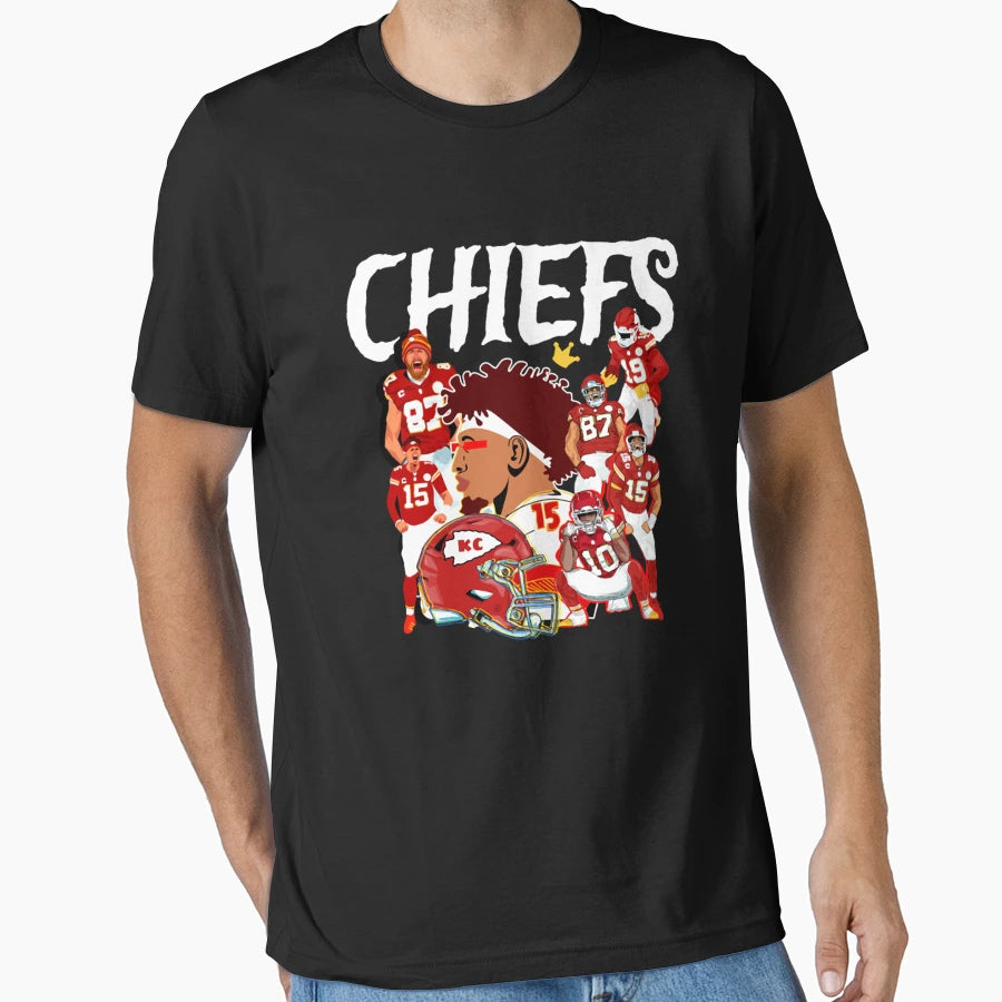 Kansas City Chiefs Red T-Shirt - Casual Everyday Wear Unisex - T-Shirt, Sweatshirt, Hoodie