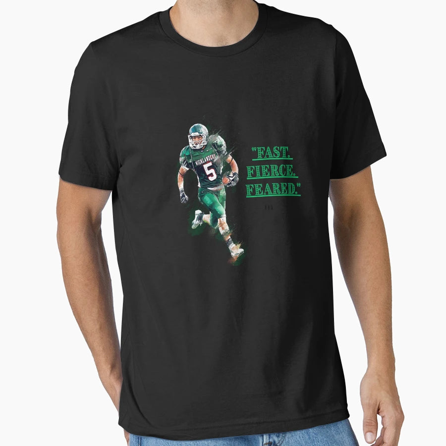 Green American Football Spirit Fan T-Shirt - Trendy Graphic Men Women - T-Shirt, Sweatshirt, Hoodie