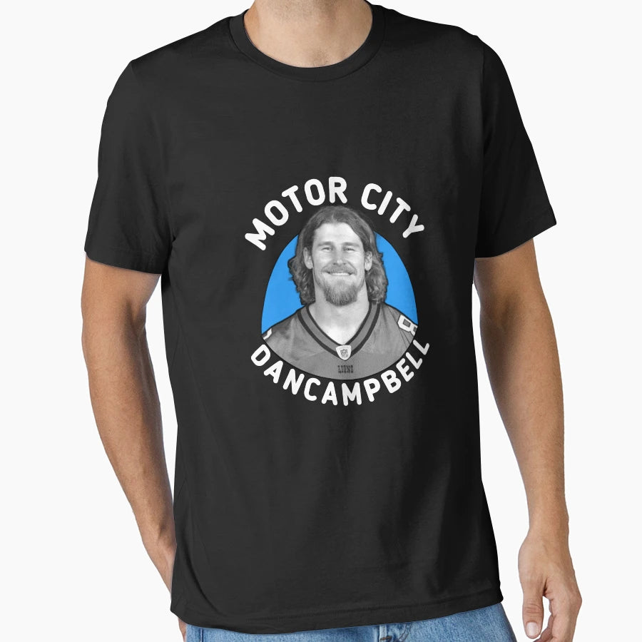 Motor City Dan Campbell Football Gift T-Shirt - Novelty Apparel Men Women - T-Shirt, Sweatshirt, Hoodie
