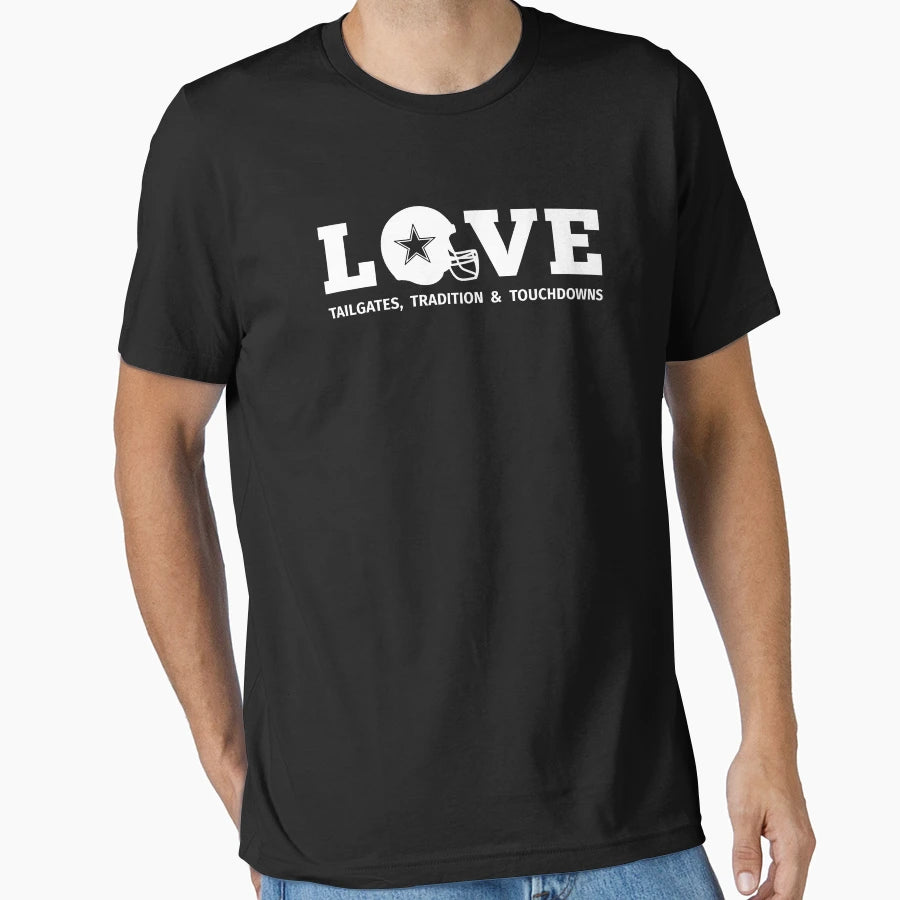 Love Football Football Football Womans T-Shirt - Aesthetic Graphic Unisex - T-Shirt, Sweatshirt, Hoodie