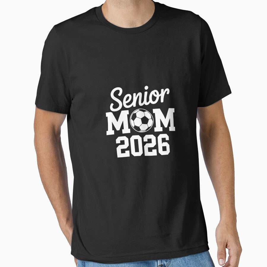 Soccer Senior Mom 2026 Player by Belkisallen - Adult & Kids T-Shirts, Sweatshirts & Hoodies apparel design preview 1